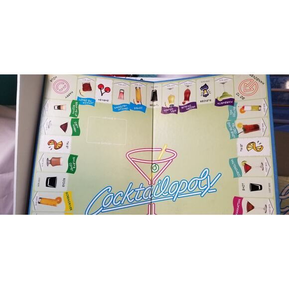 Cocktailopoly Cocktail Themed Monopoly Board Game Late For The Sky NEW Sealed - Picture 10 of 11